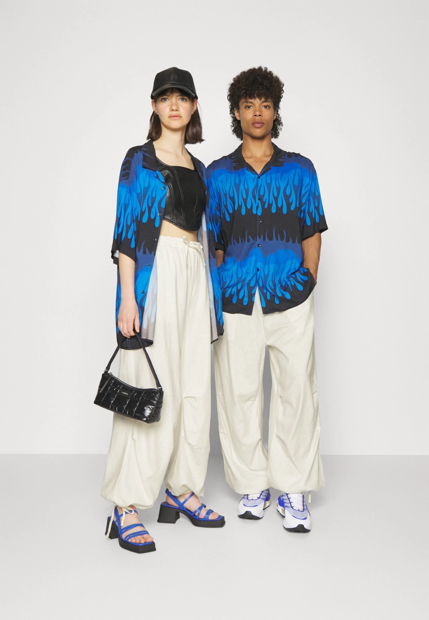 YOURTURN Genderless Parachute Unisex - Broek - White 2 YOURTURN Genderless Parachute Unisex - Broek - White - Afbeelding 2