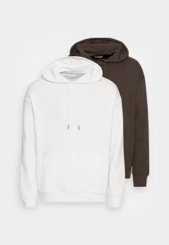 YOURTURN 2 Pack Unisex - Hoodie - Brown/Off White -Yourturn 1092ffc1bb8b490883d81c8bd949767a