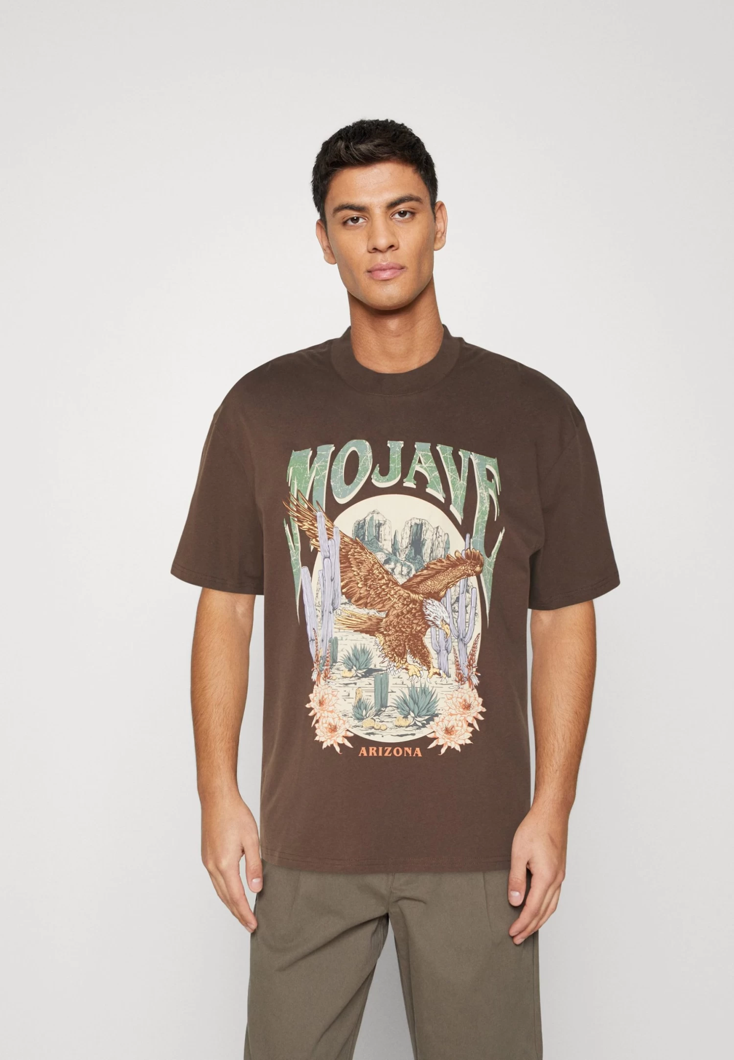 YOURTURN Unisex - T-Shirt Print - Brown 1 YOURTURN Unisex - T-Shirt Print - Brown