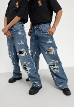 YOURTURN Unisex - Relaxed Fit Jeans - Light Blue Denim