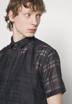 YOURTURN Mesh Shirt - Overhemd - Black -Yourturn 3eb59c6420064024a38dee89e33e9c11