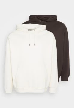 YOURTURN 2 Pack Unisex - Hoodie -Brown/Off-White -Yourturn 4fc56a2d85334963ba991ae432107540