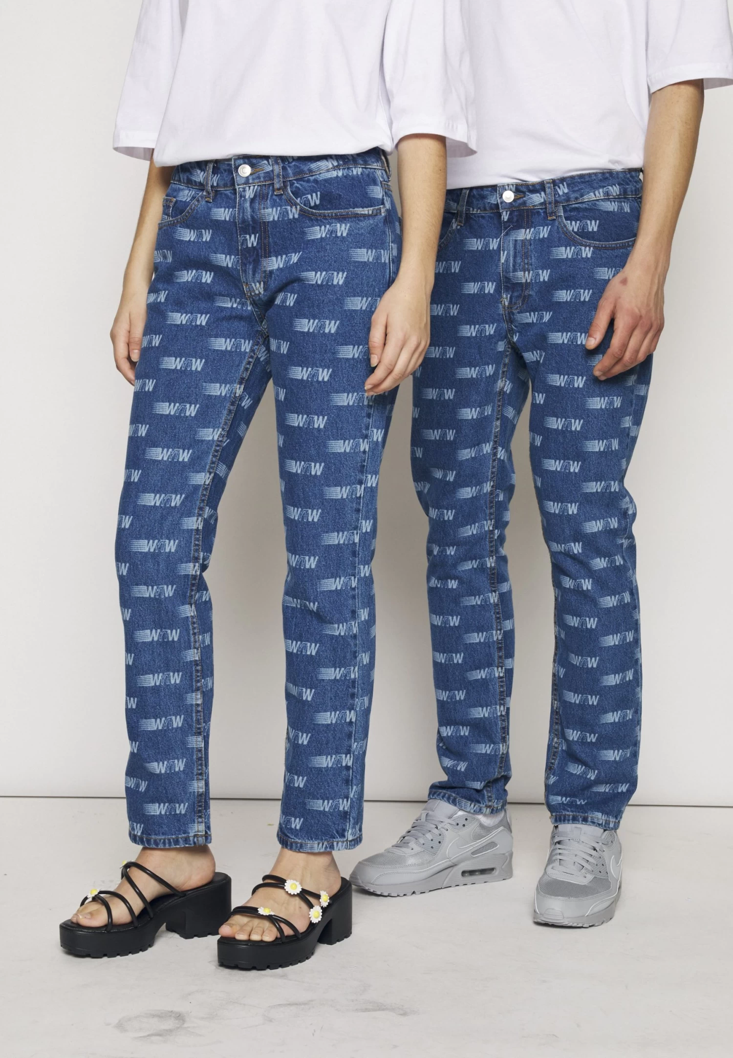 YOURTURN WincentWeiss Unisex - Straight Leg Jeans - Blue Denim 3 YOURTURN WincentWeiss Unisex - Straight Leg Jeans - Blue Denim - Afbeelding 3