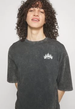 YOURTURN Skull Graphic Tee Unisex - T-Shirt Print - Mottled Black -Yourturn 5af2e41f27104c59808e8bcc301bfbf3