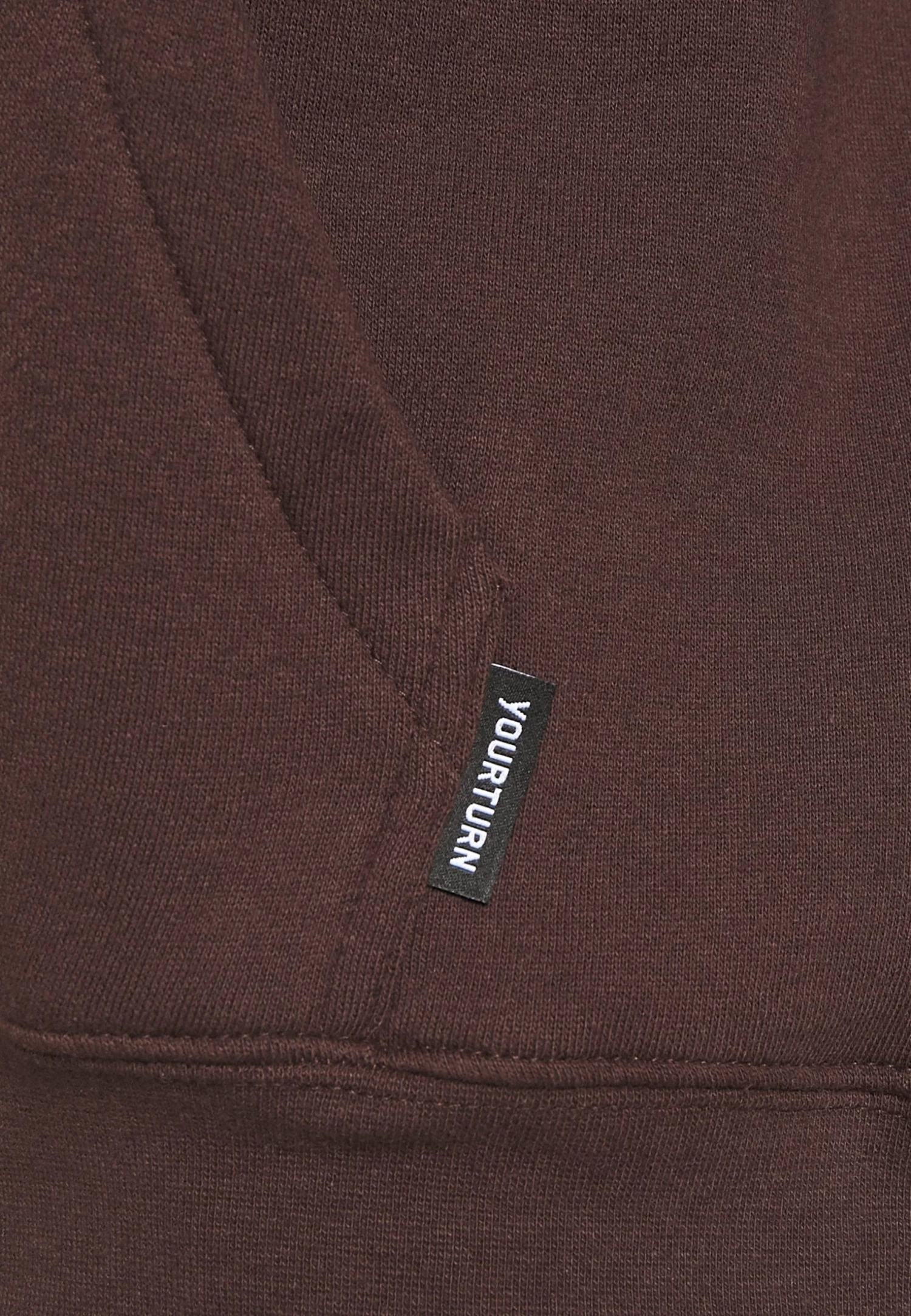 YOURTURN Unisex - Hoodie - Brown 3 YOURTURN Unisex - Hoodie - Brown - Afbeelding 3