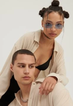 YOURTURN Unisex - Overhemdblouse - Beige -Yourturn 6ab281e3772f47cdbf3cee85d570219b