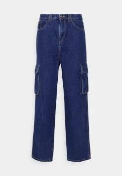 YOURTURN Cargo Denim Wide Leg Unisex - Relaxed Fit Jeans - Rinsed Denim -Yourturn 6f9738103c604994b7f9621c7b4e9421