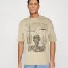 YOURTURN Unisex - T-Shirt Print - Tan