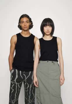 YOURTURN Slim Fit Ribbed Tank Unisex 2 Pack- Top - White/Black -Yourturn 96335268f9184c26b425f1de3d89ee68