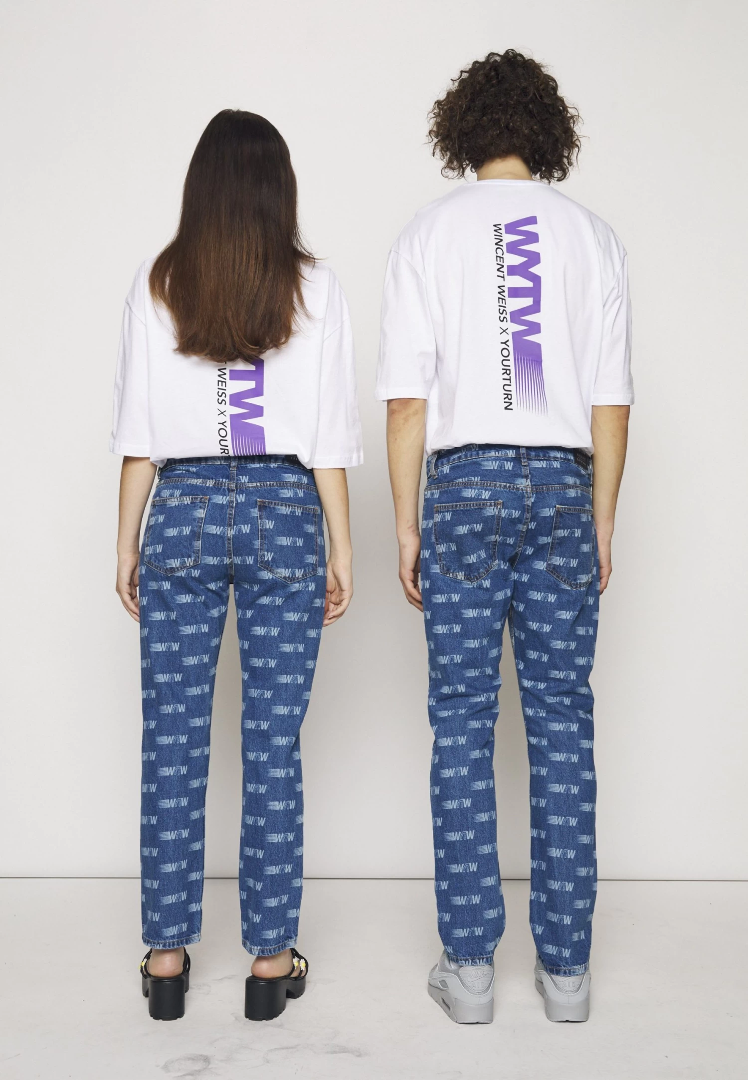 YOURTURN WincentWeiss Unisex - Straight Leg Jeans - Blue Denim 5 YOURTURN WincentWeiss Unisex - Straight Leg Jeans - Blue Denim - Afbeelding 5