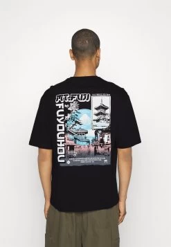 YOURTURN Unisex - T-Shirt Print - Black