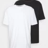 YOURTURN 2 Pack Unisex - T-Shirt Basic - Black/White