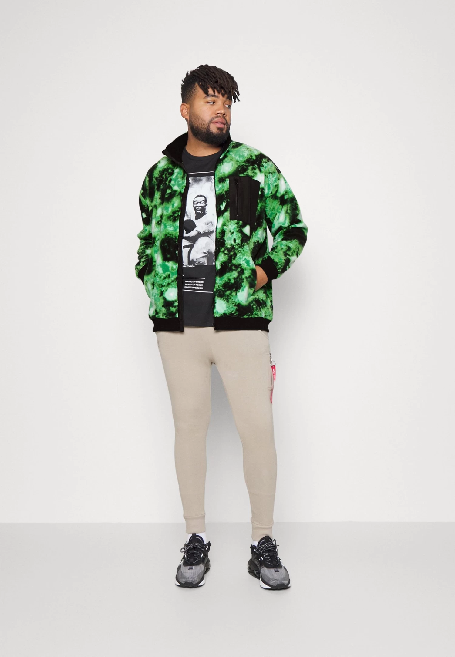 YOURTURN Fleecejas - Green 2 YOURTURN Fleecejas - Green - Afbeelding 2