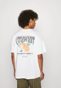 YOURTURN Orange Fruit Graphic Tee- T-Shirt Print - White -Yourturn c0c64de1e78b488f9f5c9e4f8f6a5666