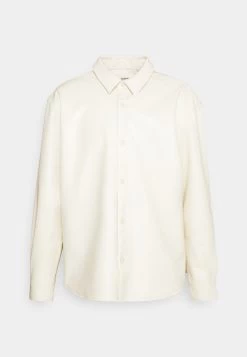 YOURTURN Unisex - Imitatieleren Jas - Beige -Yourturn c6cb063c676b4fd68f707b4c1cfdb5d9