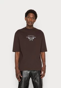 YOURTURN Unisex - T-Shirt Print -Dark Brown