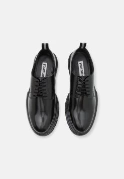 YOURTURN Leather Unisex - Sportieve Veterschoenen - Black -Yourturn ea79503018844bff96ef852ab841c340