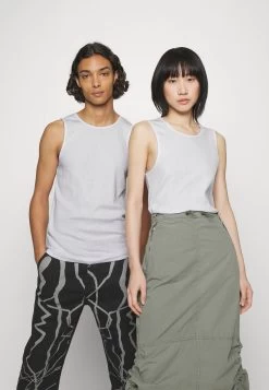 YOURTURN Slim Fit Ribbed Tank Unisex 2 Pack- Top - White/Black -Yourturn ed6da4cbd31a45fc9e399b3d51a92359