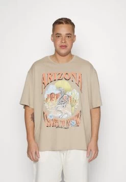 YOURTURN Unisex - T-Shirt Print - Beige